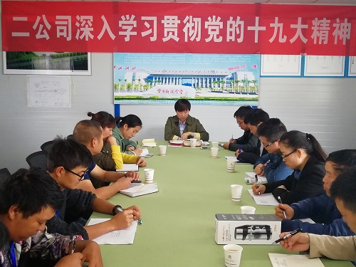 公司领导到项目讲党课