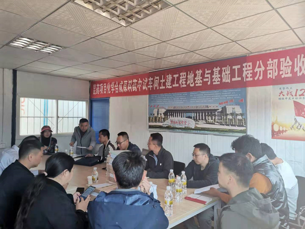 【大干春季】昆药生物科技园项目顺利通过地基与基础分部工程验收
